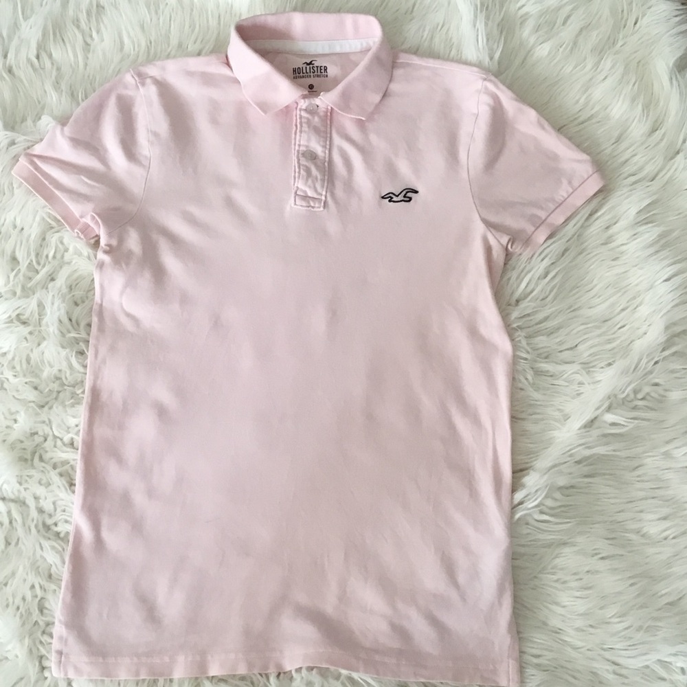Hollister Light Pink Polo Shirt
